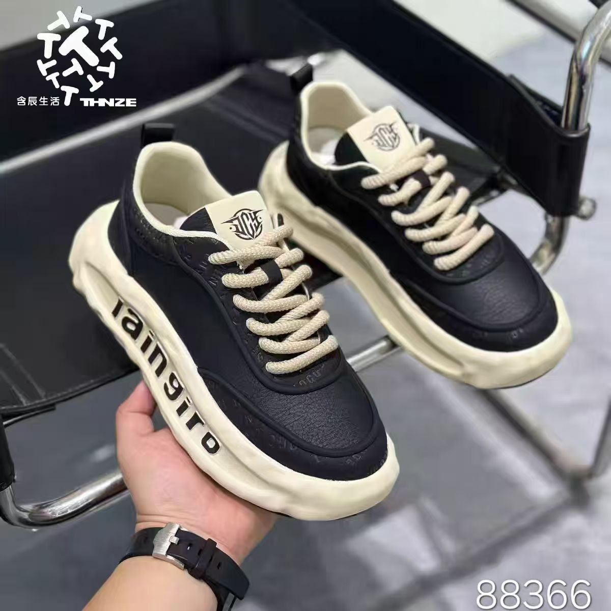 男士百搭时尚潮流舒适增高休闲鞋低帮运动鞋潮鞋新款108366