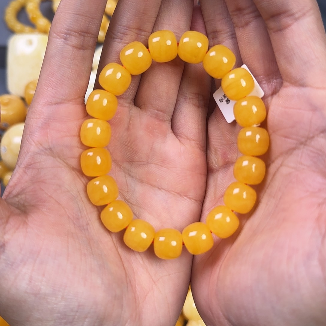 琥珀珠宝奇石未镶嵌12mm