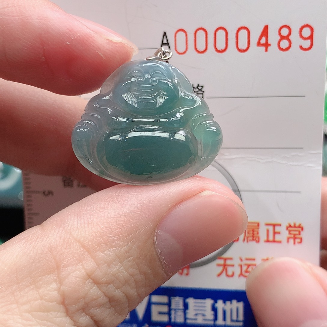 翡翠吊坠(不含链)银S925镶嵌