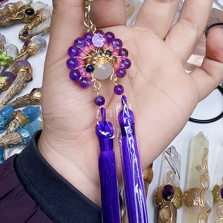 摆件紫晶未镶嵌水晶