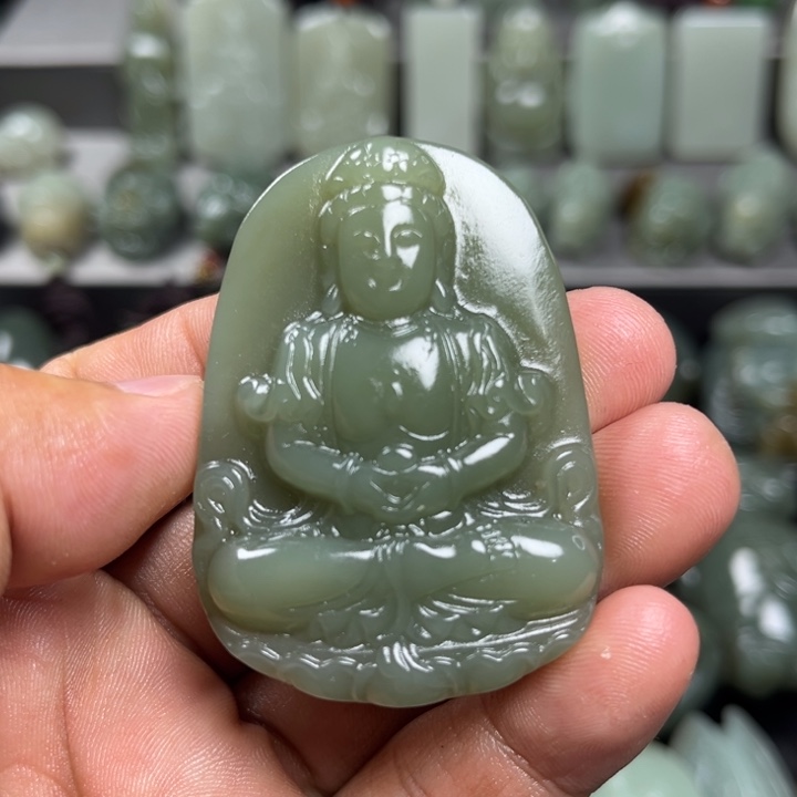 和田玉未镶嵌挂件