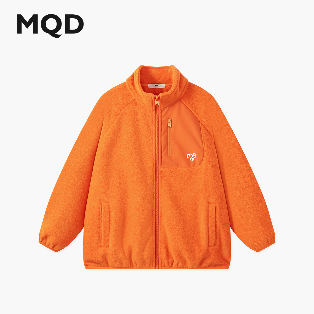 MQD男童25秋季新款户外登山摇粒绒内搭立领露营外套9653A0801