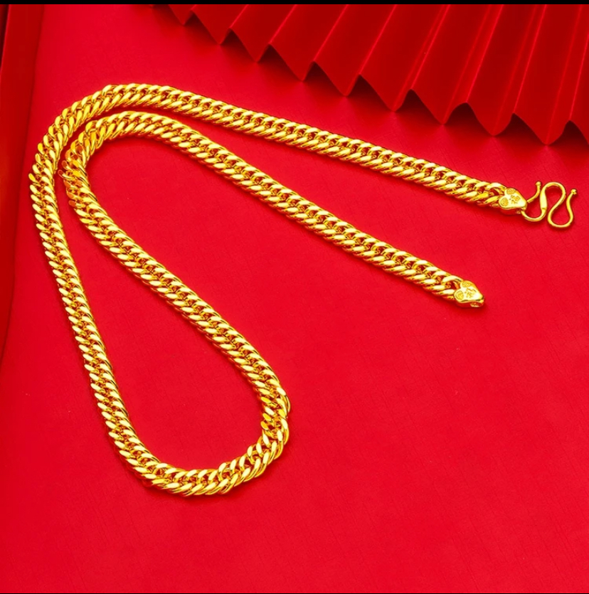 合金项链 新款【老板项链】经典潮流霸气时尚百搭气质金色