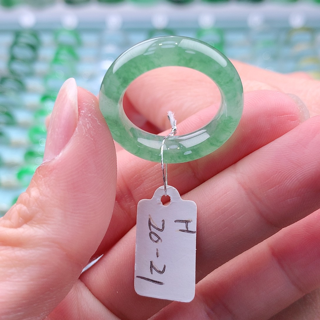 翡翠戒指未镶嵌A货缅甸翡翠