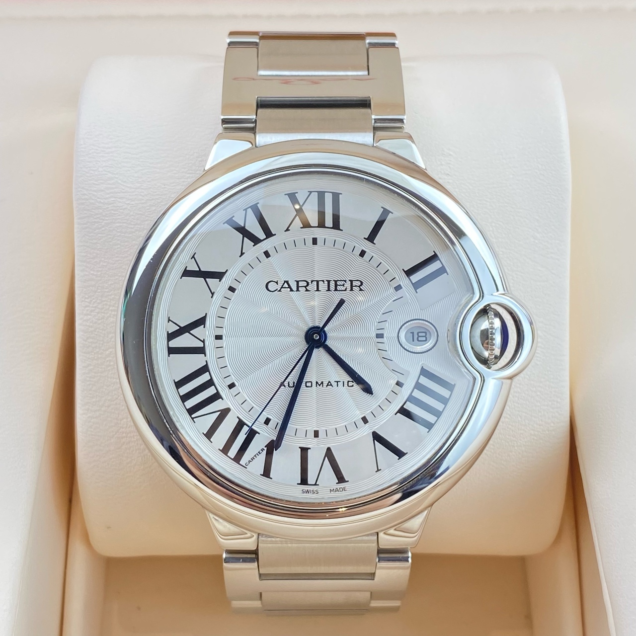 99新 Cartier/卡地亚 蓝气球系列男士自动机械腕表42毫米表径