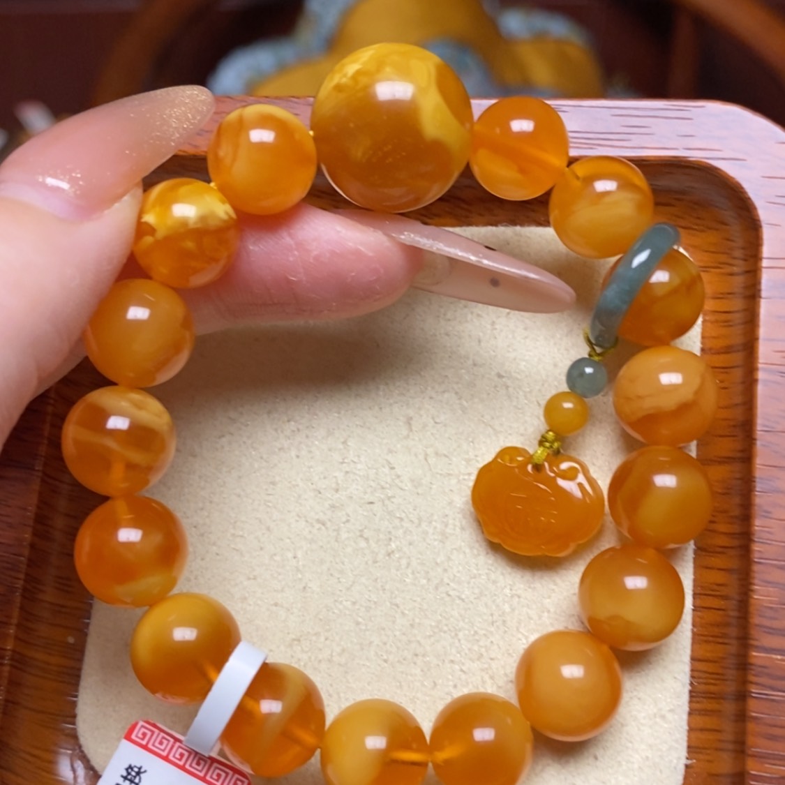 【闪购商品】蜜蜡手链未镶嵌手串