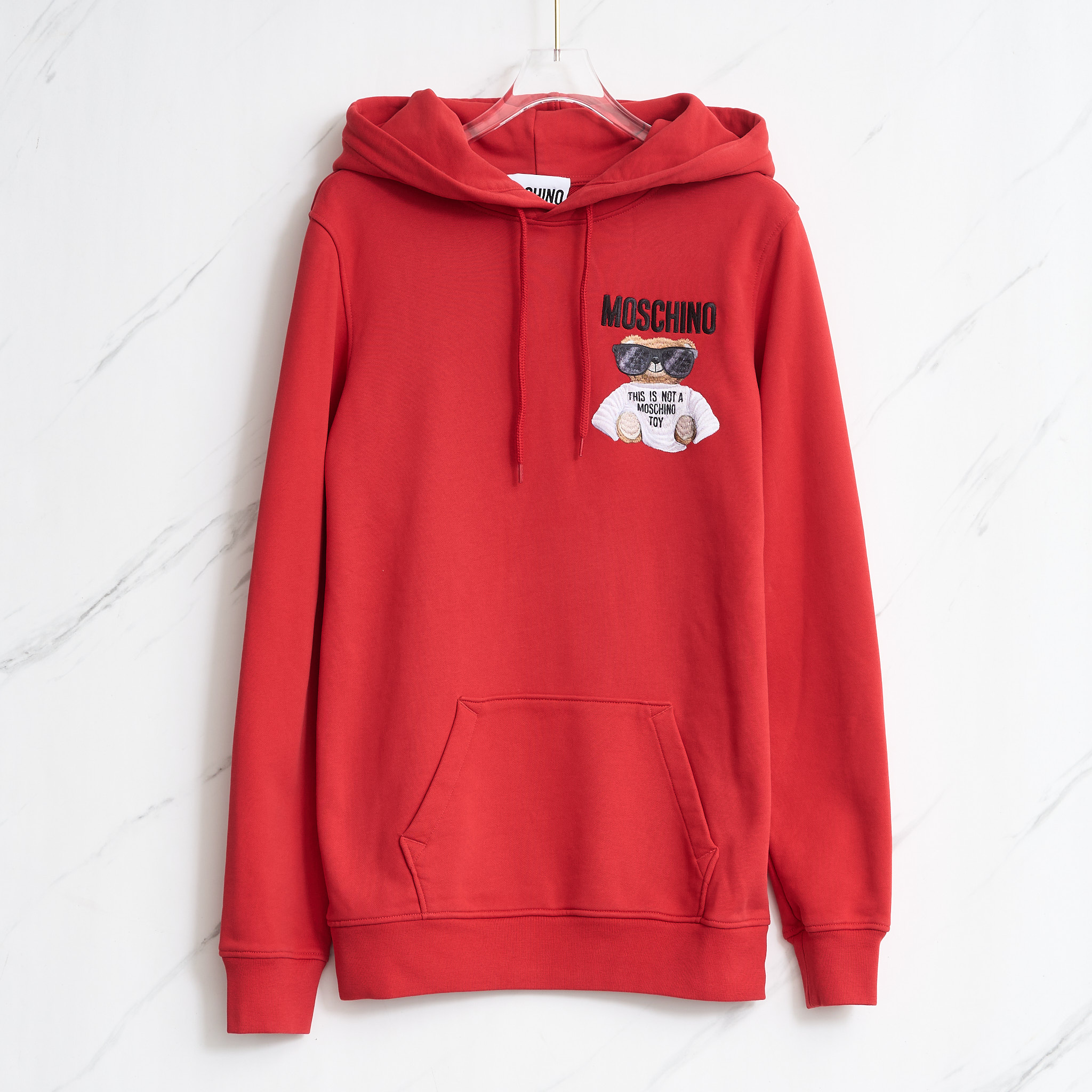 全新未使用 Moschino/莫斯奇诺 【瑞池女装】刺绣连帽卫衣MNGU00513