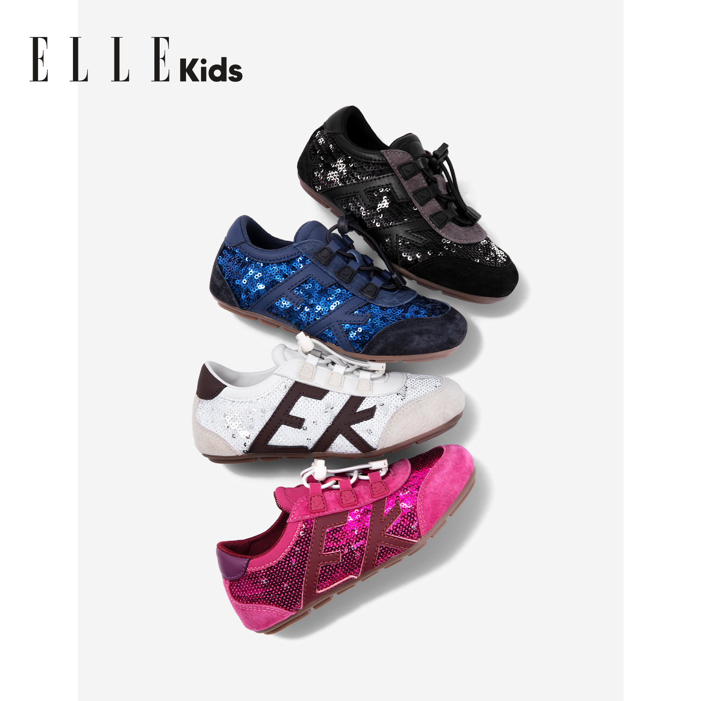 ELLE KIDS童鞋2025秋季新款时尚运动鞋子儿童休闲跑步鞋女童单鞋