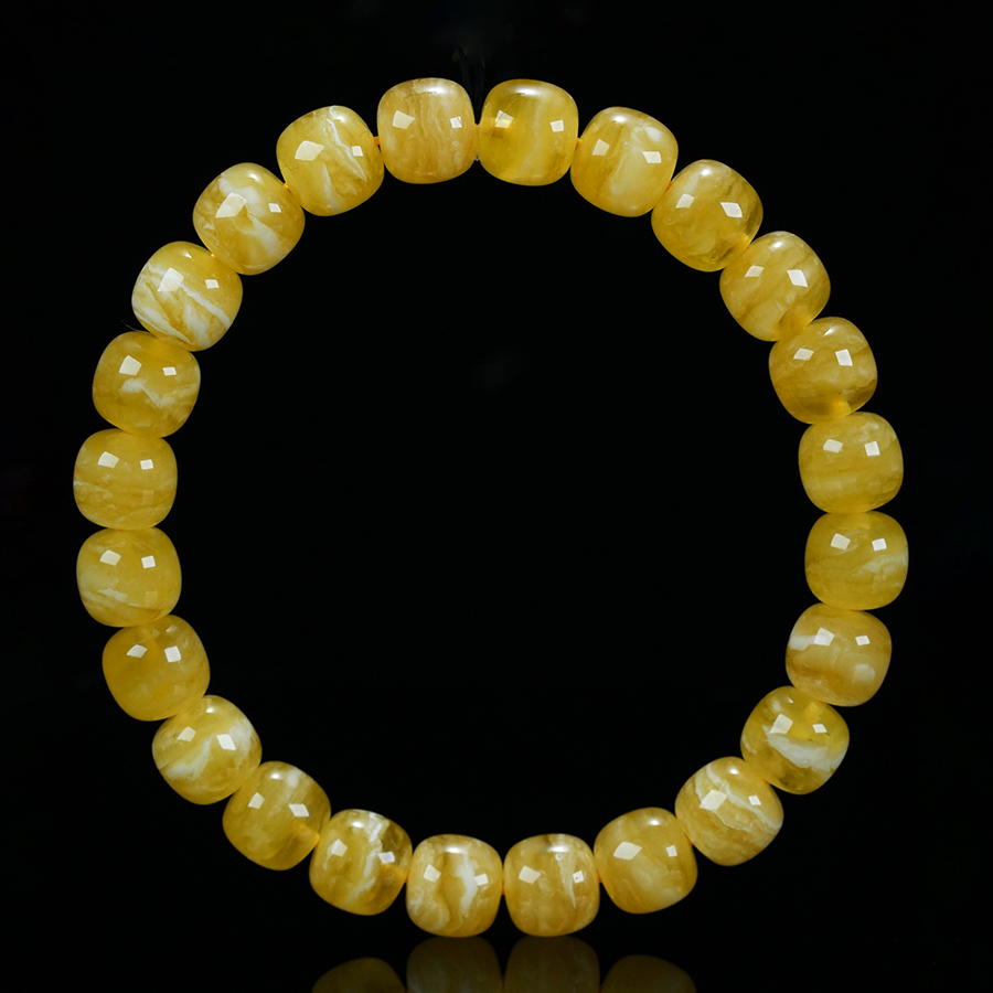 焦皮虎皮同料单圈手串纯天然原矿琥珀蜜蜡平安扣单珠吊坠乌料俄料