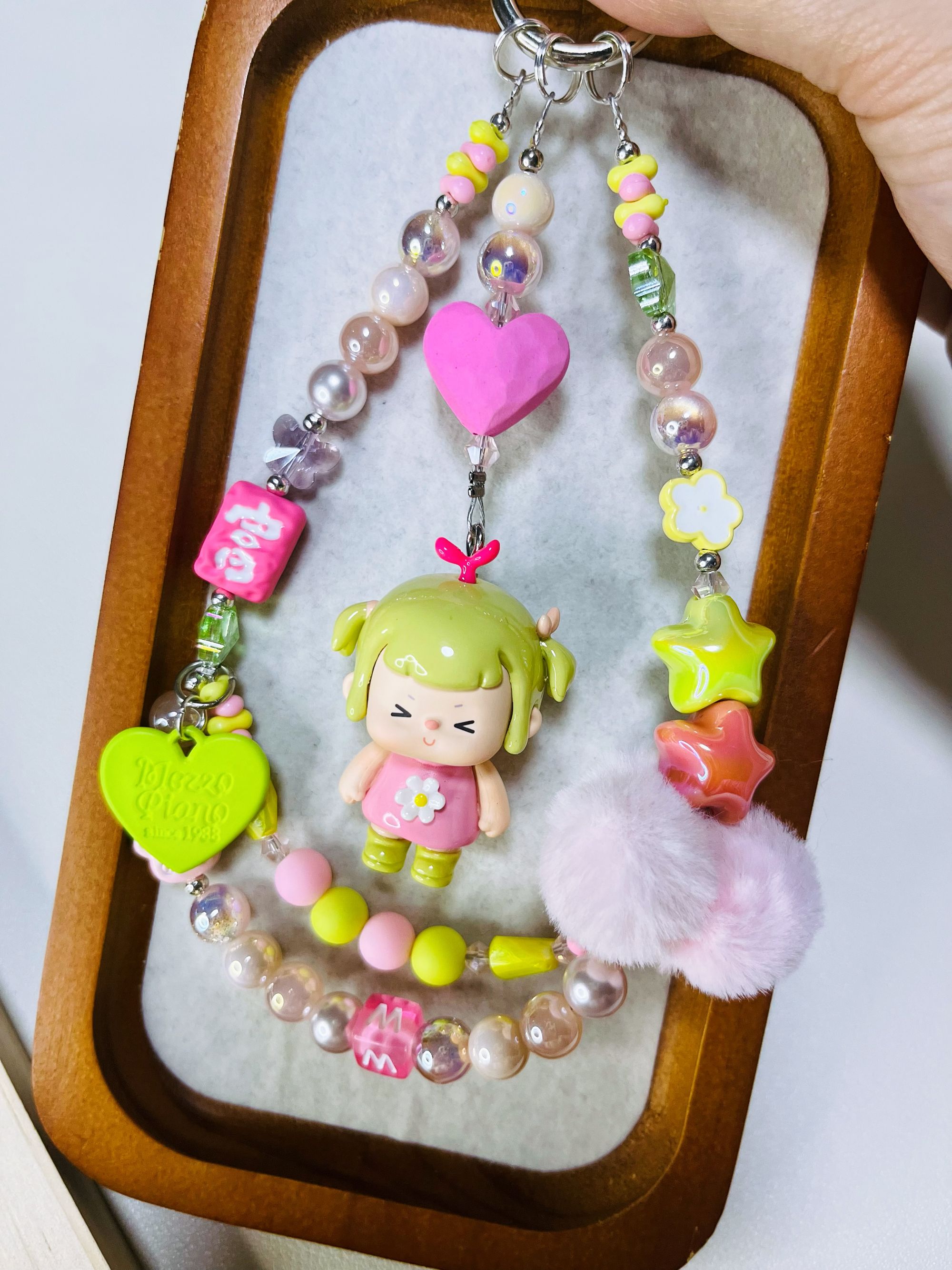 冬日春芽-橙也创意手工DIY手机链