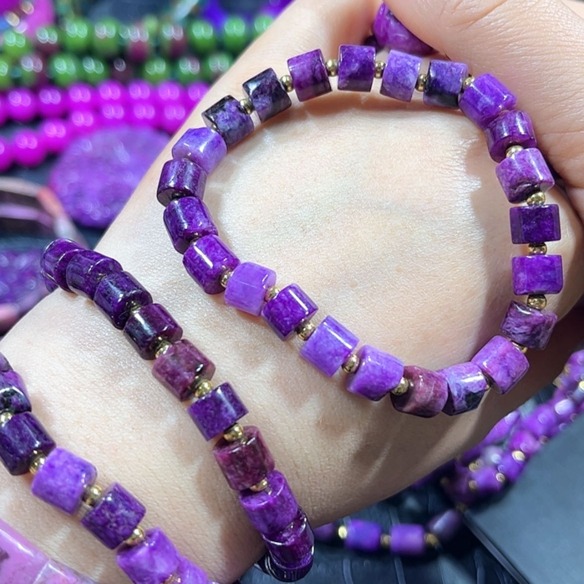 【闪购商品】琉璃配饰舒具石老油料高货直切算盘单圈卡8