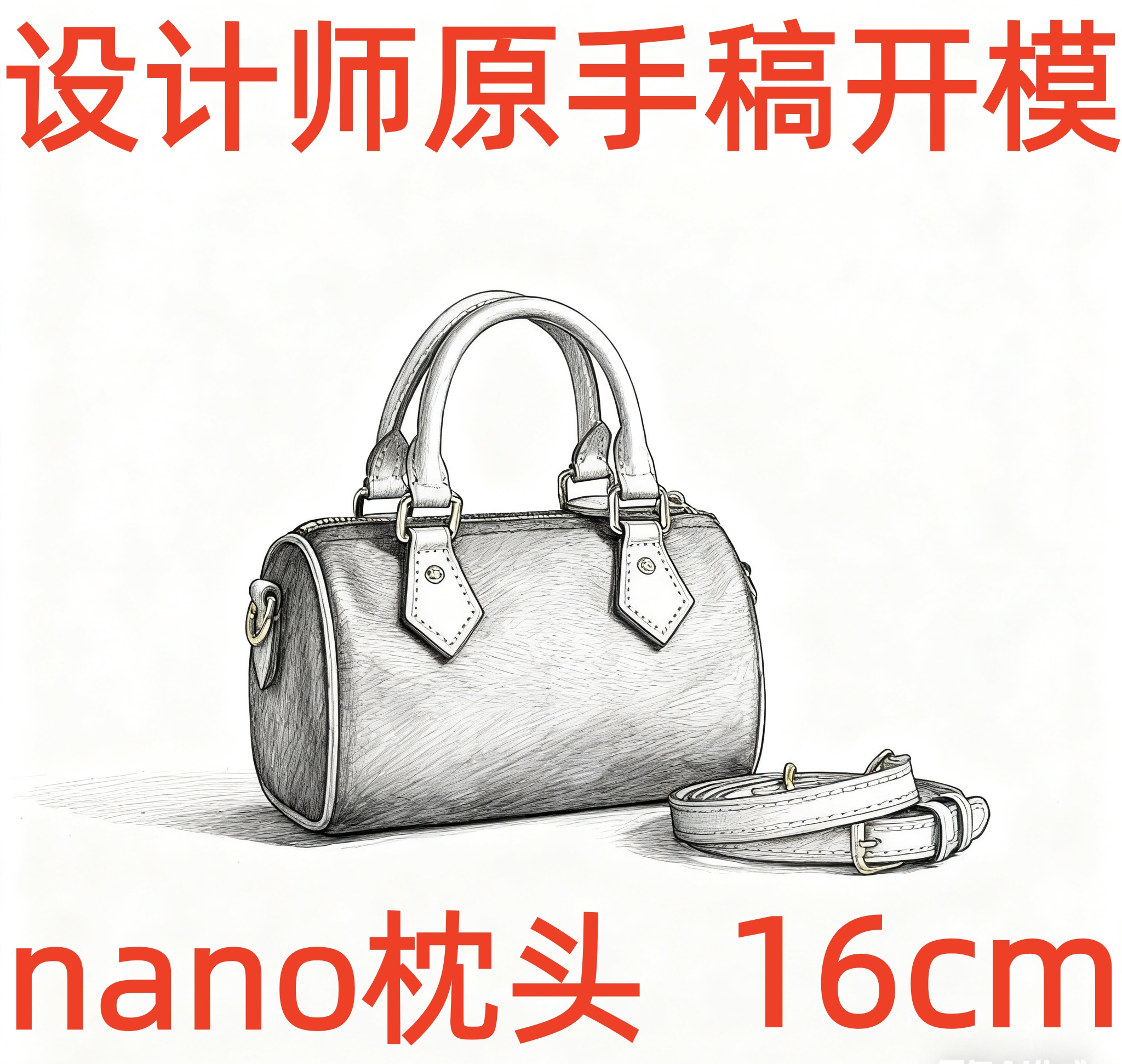 A008枕头16cm 【里外全对】现货袋里盒包装单肩包