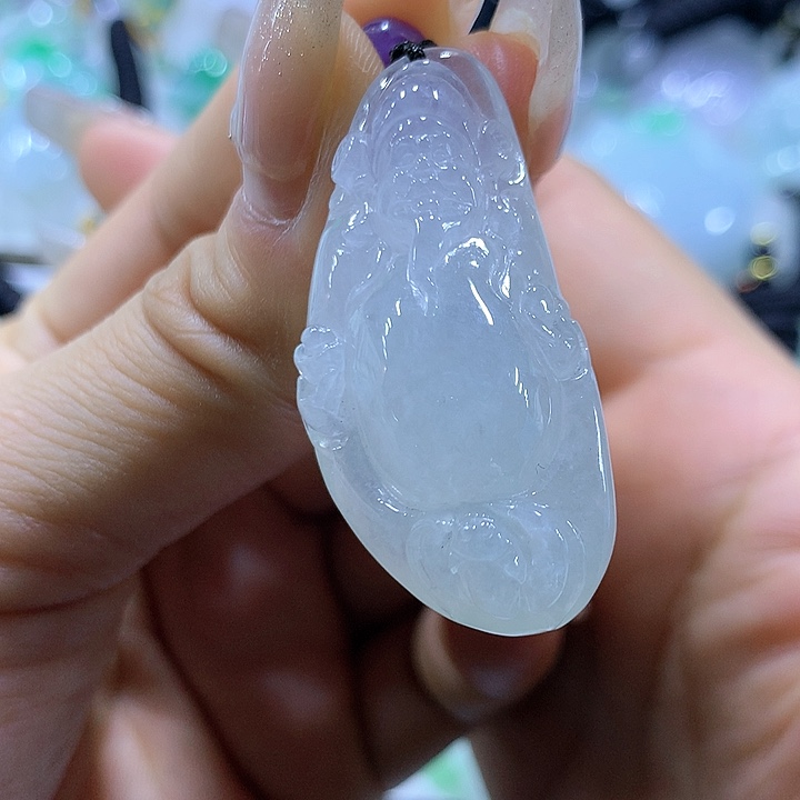 翡翠颈饰未镶嵌天然翡翠A货吊坠