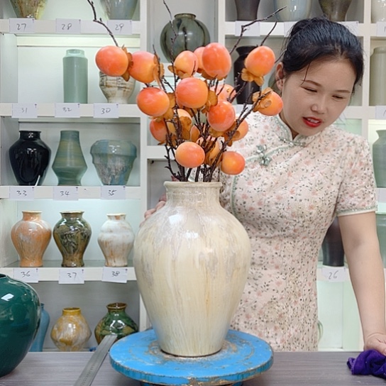 陶瓷花瓶摆件创意客厅