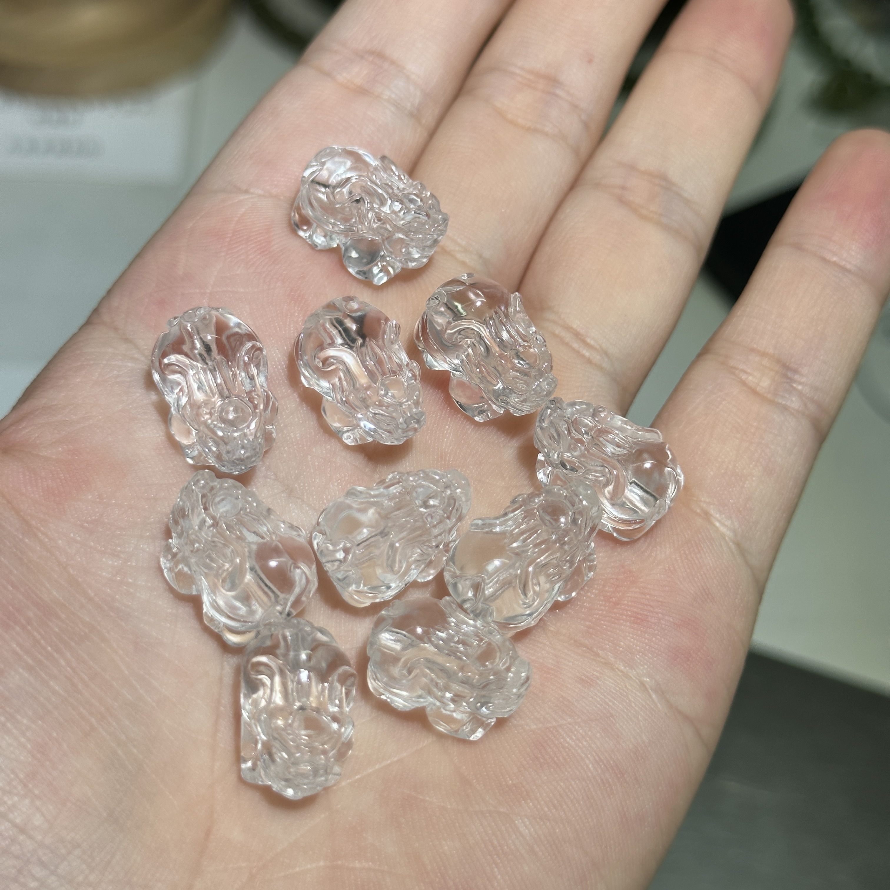 【M39】白水晶龙龟配件多样性发其一