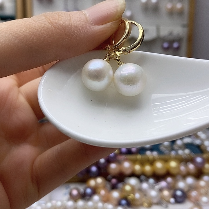 未镶嵌淡水珍珠耳饰