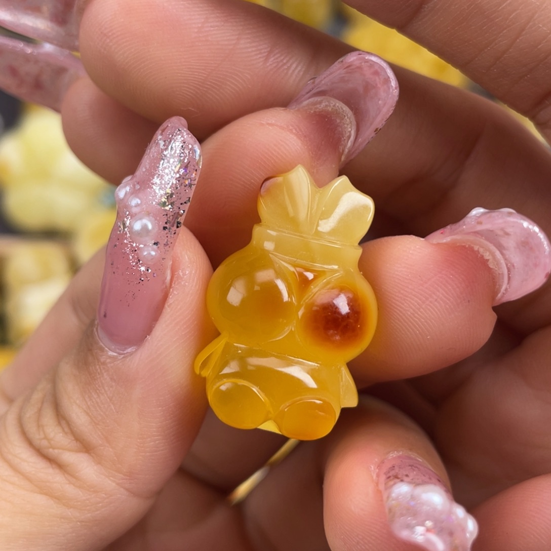 琥珀裸石未镶嵌蜜蜡