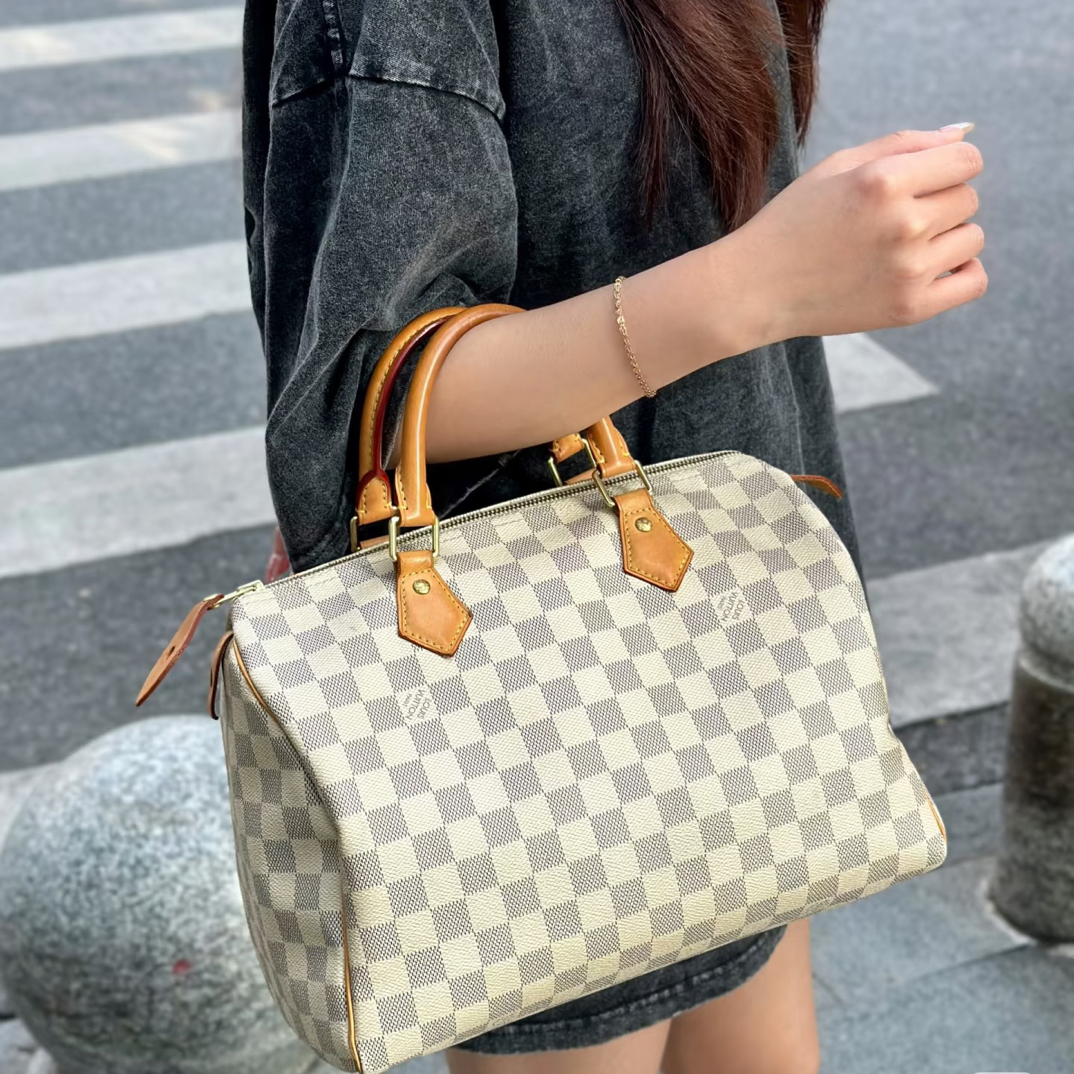 95新 LouisVuitton/路易威登 御古屋/97097/棋盘格sp30手提款 11