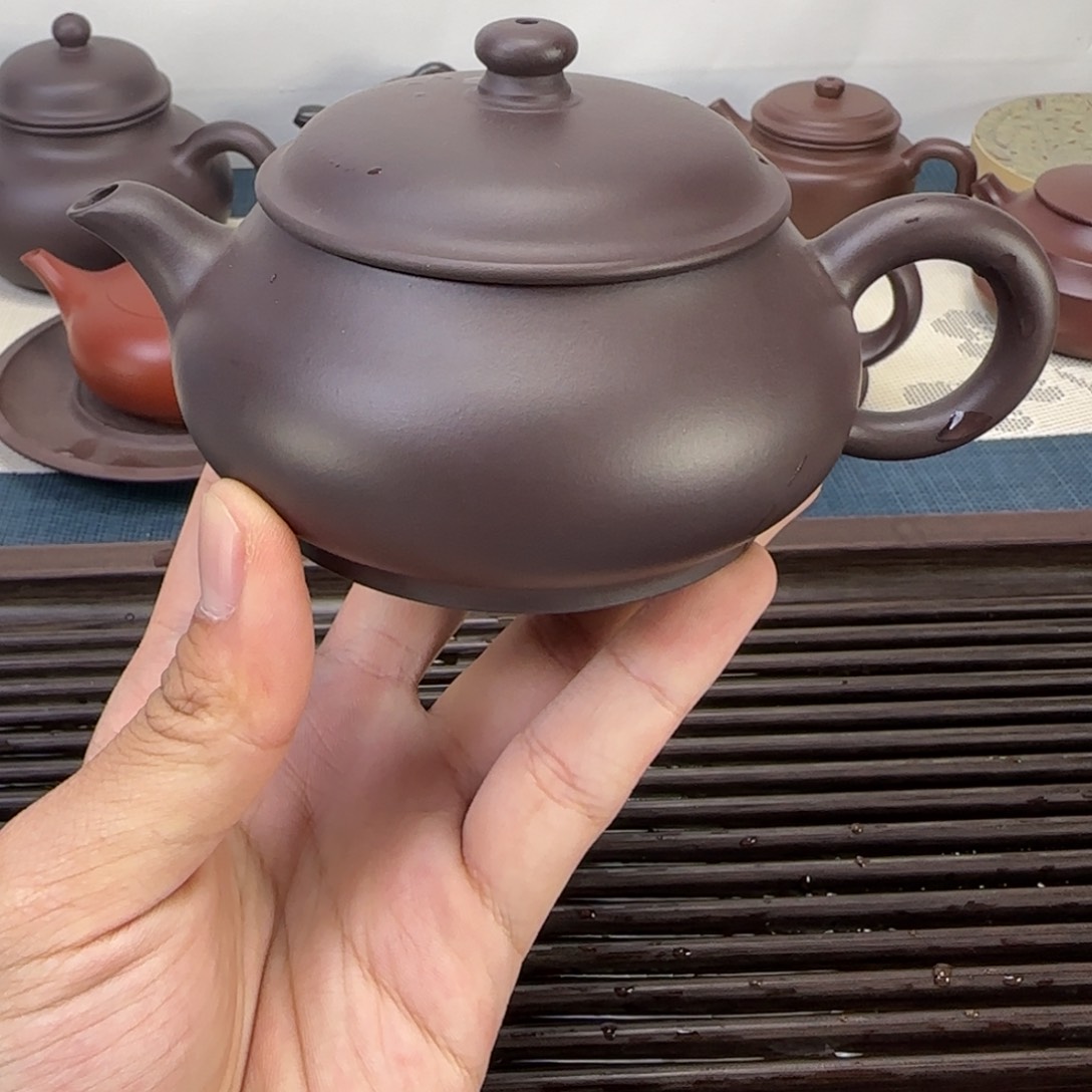 紫砂茶壶紫泥明炉
