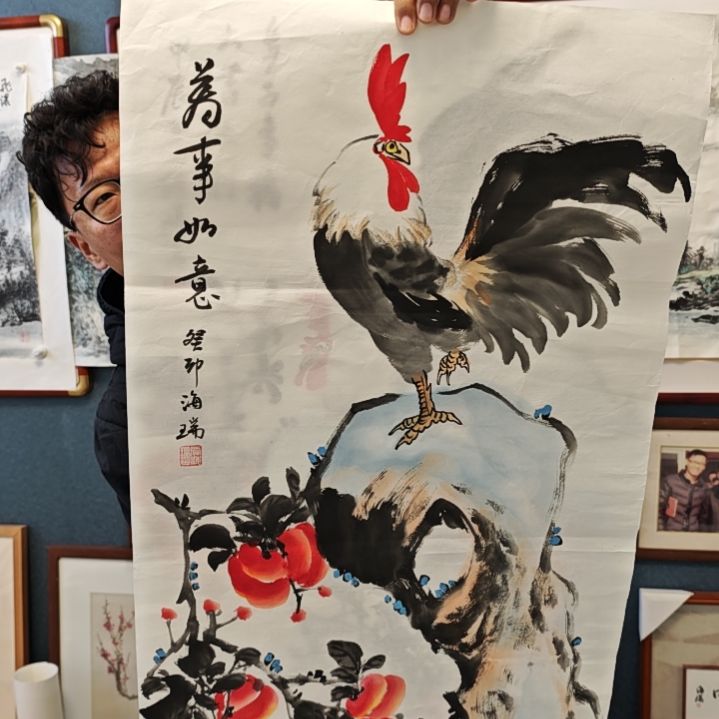 国画贾海瑞老师现场定制