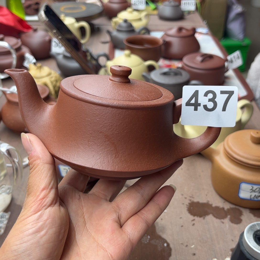 紫砂茶壶降坡泥半手240cc