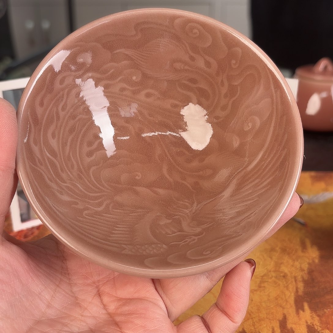 龙泉云间青瓷小米茶器