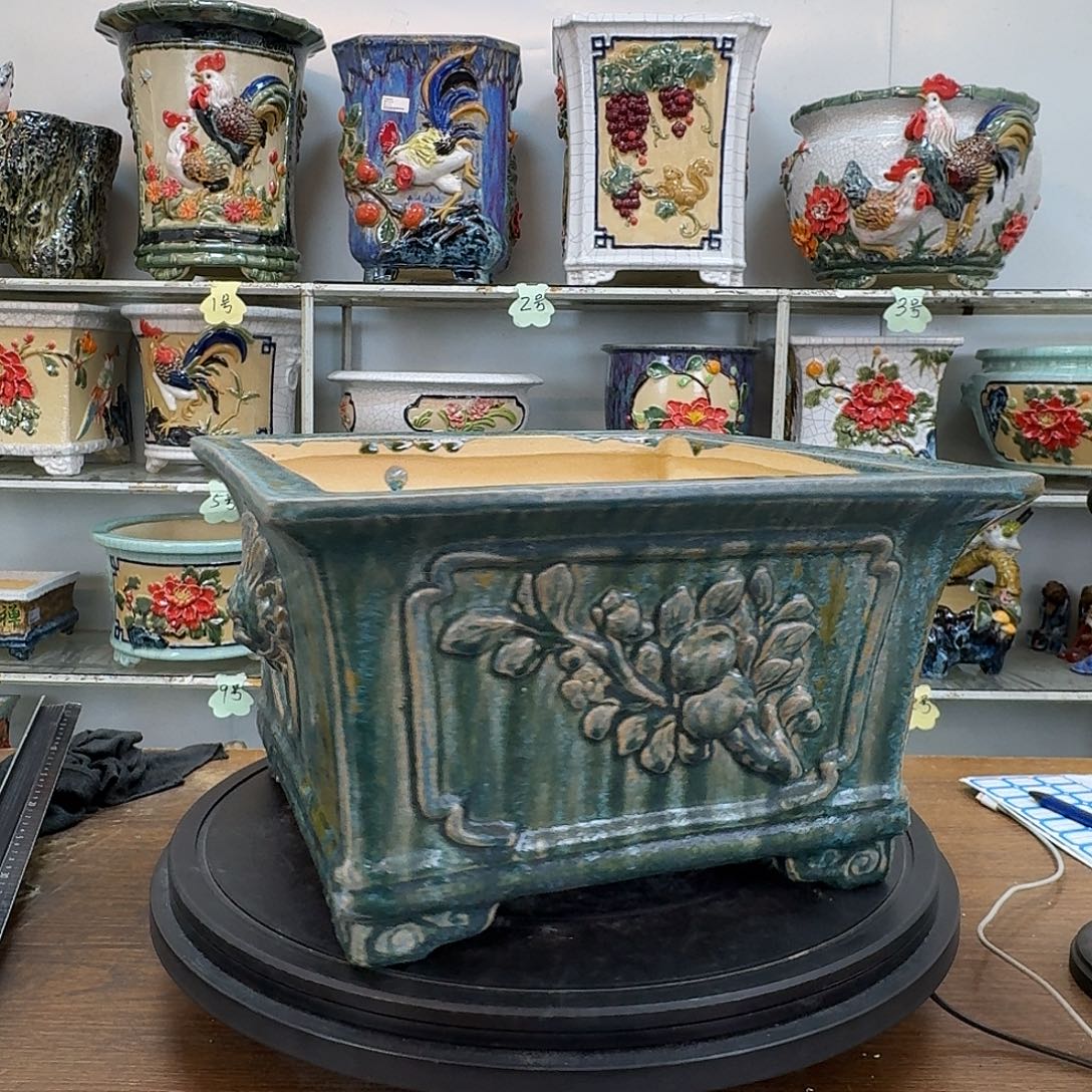 冰***川四方盆内径27深度16