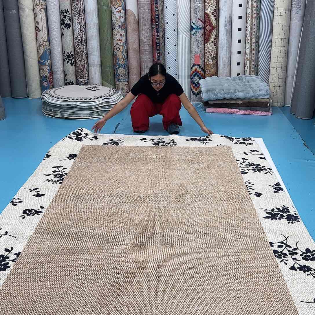 混纺200×300误差正负1-3厘米精编细砂棉布底仿羊绒微瑕