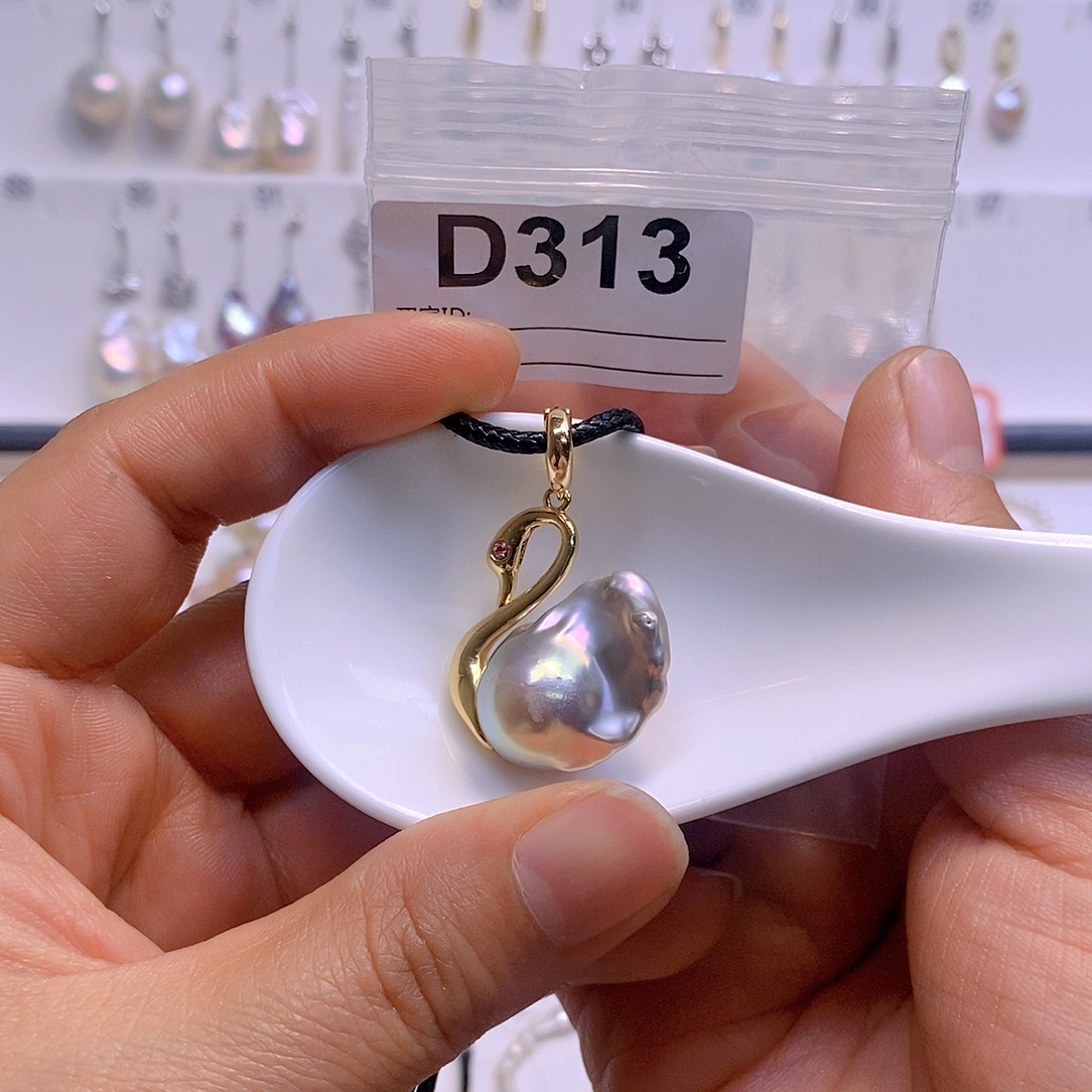 淡水珍珠颈饰银S925镶嵌