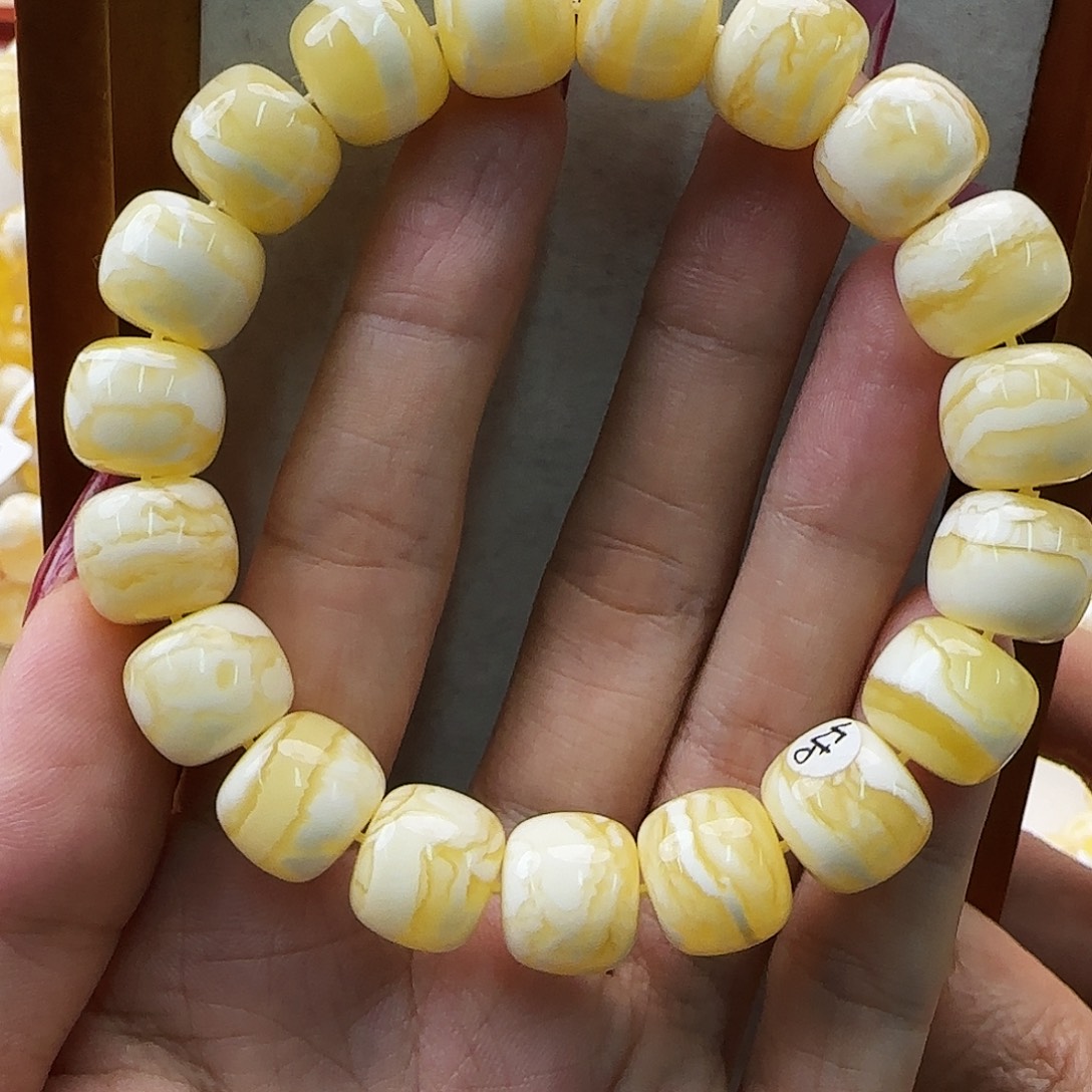 琥珀未镶嵌手链蜜蜡手串