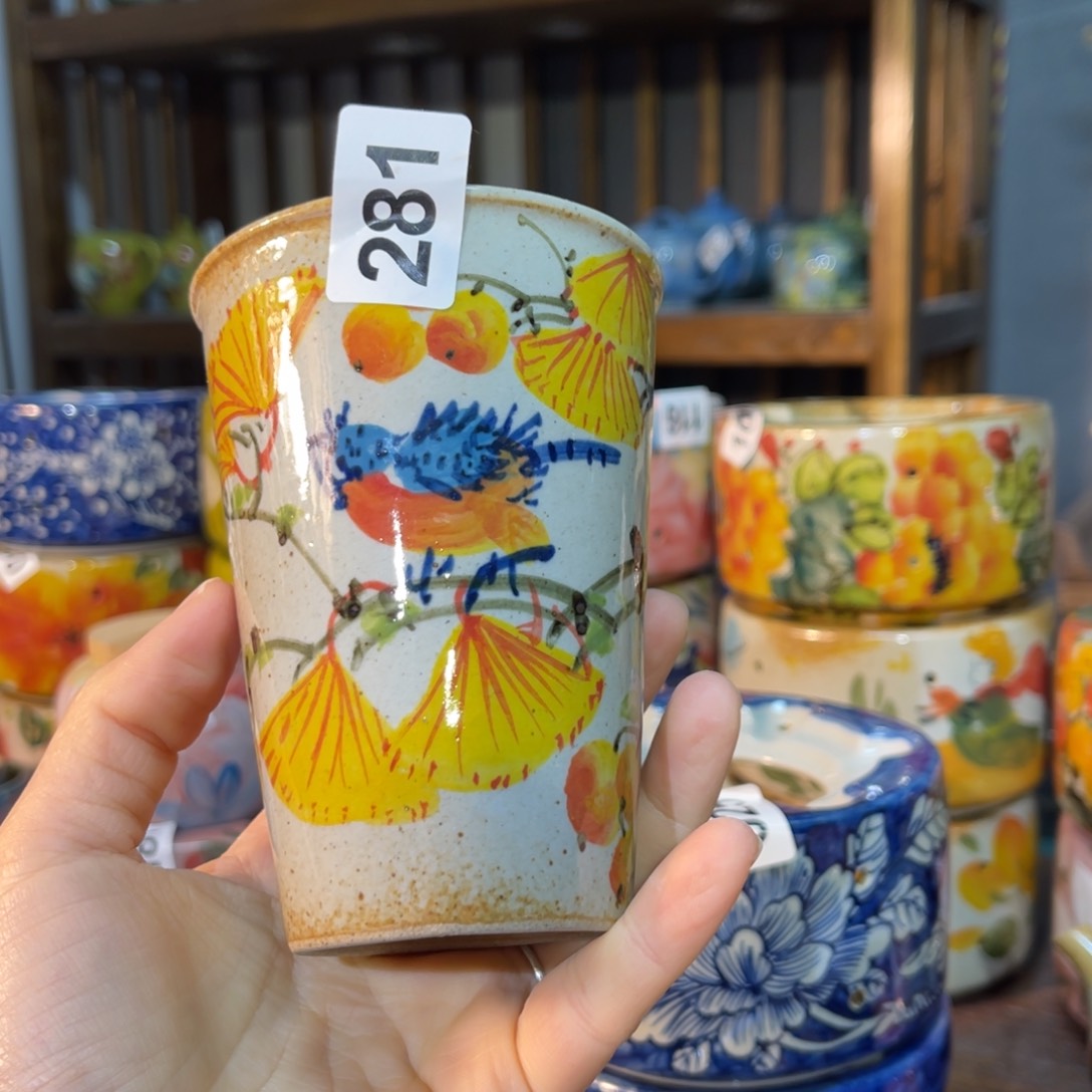 杯素浅陶瓷手工手绘