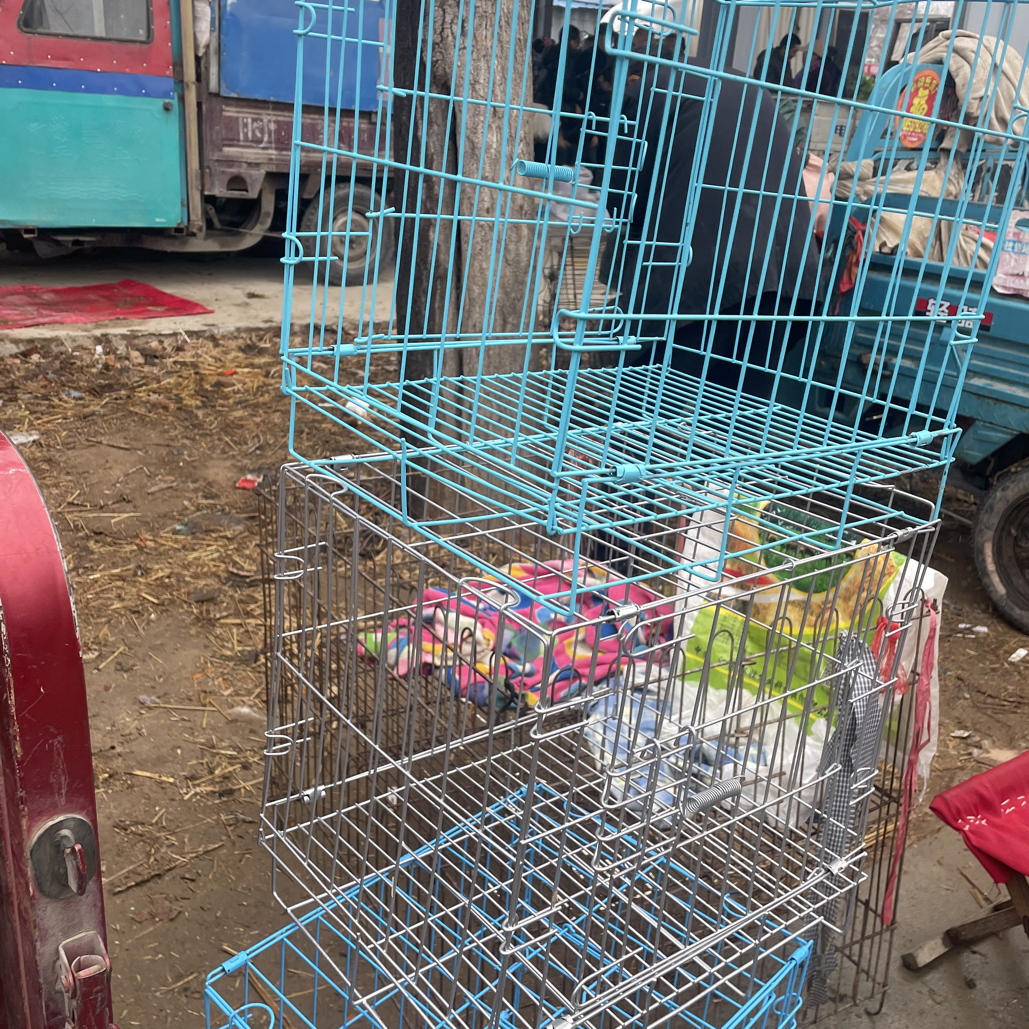 可折叠家用室内小型犬中型犬大型犬带厕所宠物狗笼猫笼