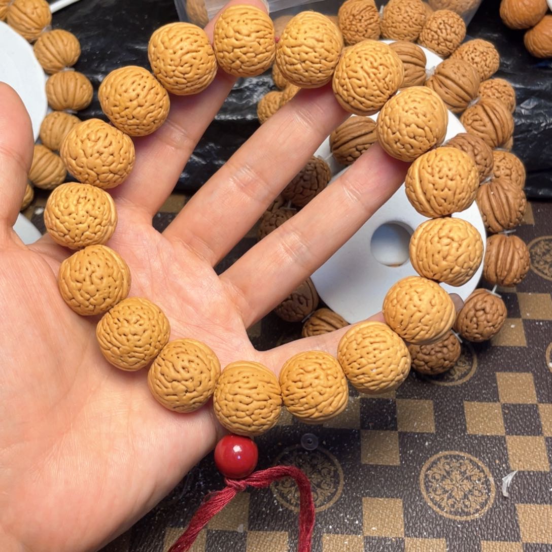 桃木我**良桃核手串20+南瓜敦