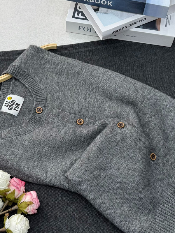 【灰色开衫马甲】秋季新款时尚长袖针织上衣QC5357