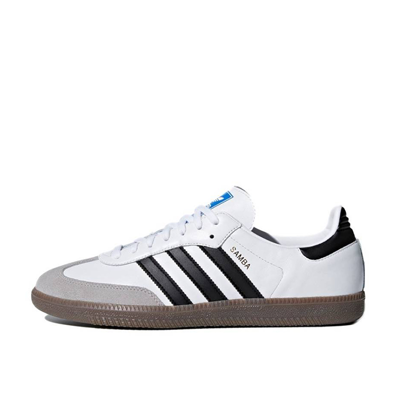 Adidas Originals Samba OG 柔软鞋面 德训黑白灰板鞋 B75806