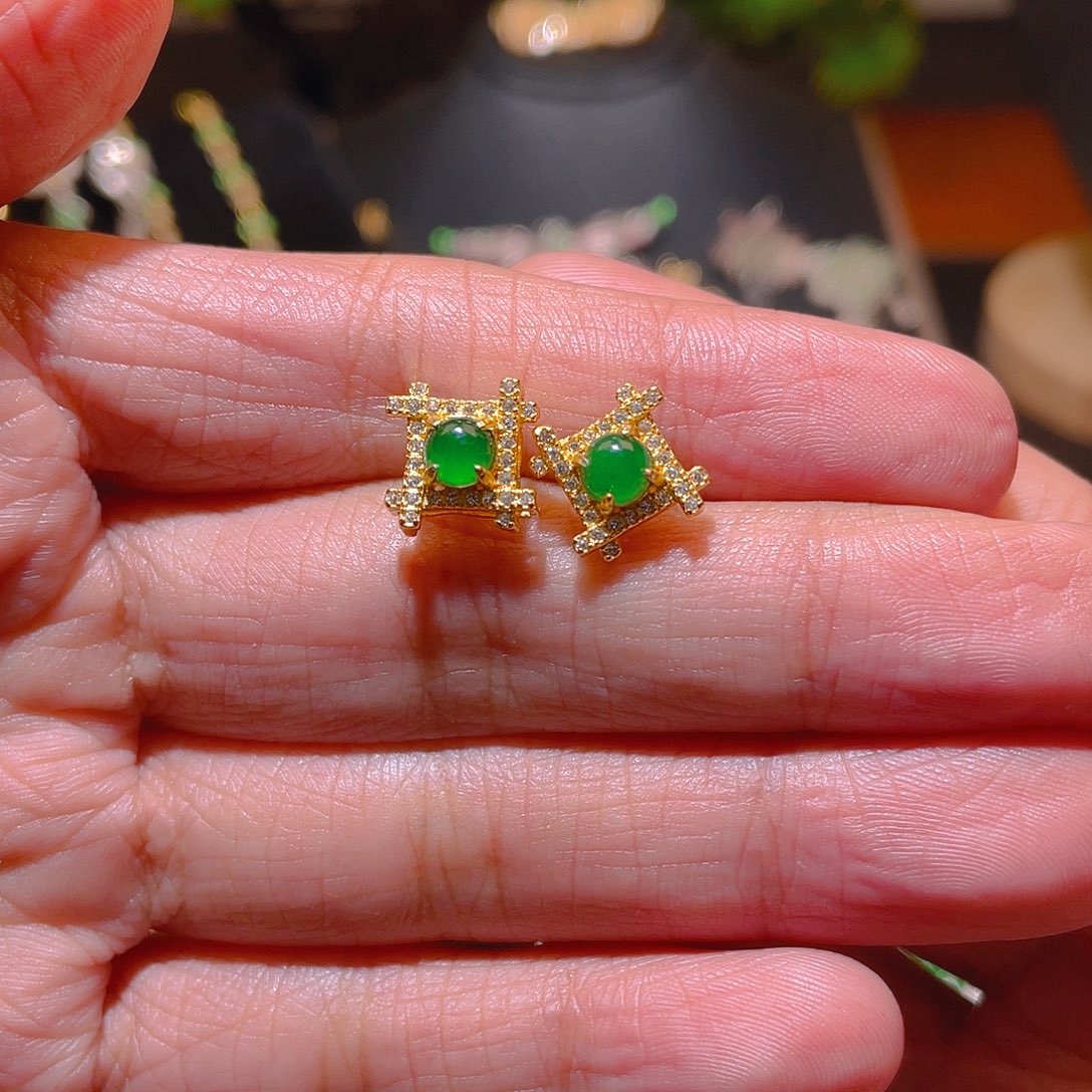 翡翠吊坠(不含链)银S925镶嵌