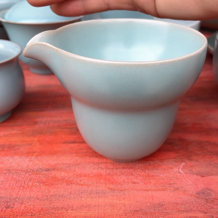 杯子天青釉  葫芦公道