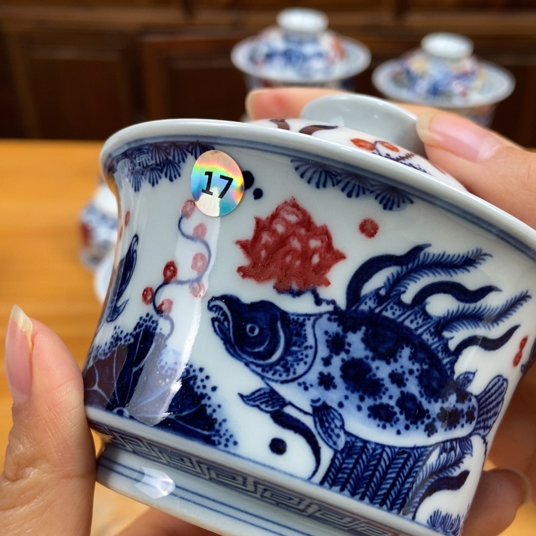 手绘现代茶具非古董