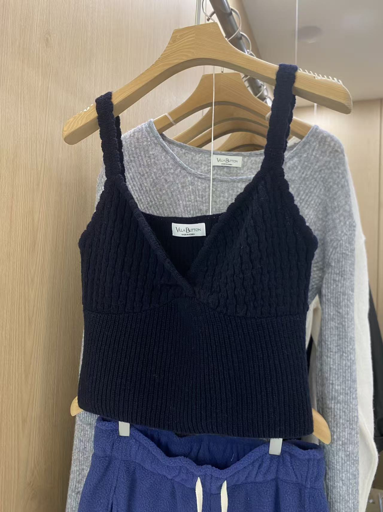 韩国东大门正品女装时尚针织背心吊带110530（NO退NO换）