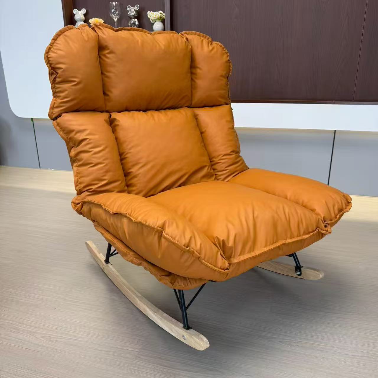 摇摇椅躺椅可坐云朵三折叠椅轻奢现代懒人沙发午睡椅子摇摇椅