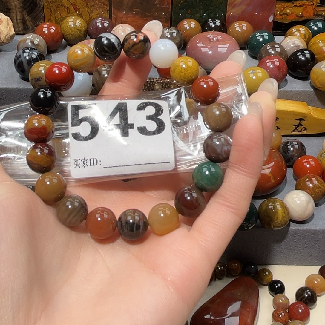 硅化玉未镶嵌天然北票硅化玉手串11.3