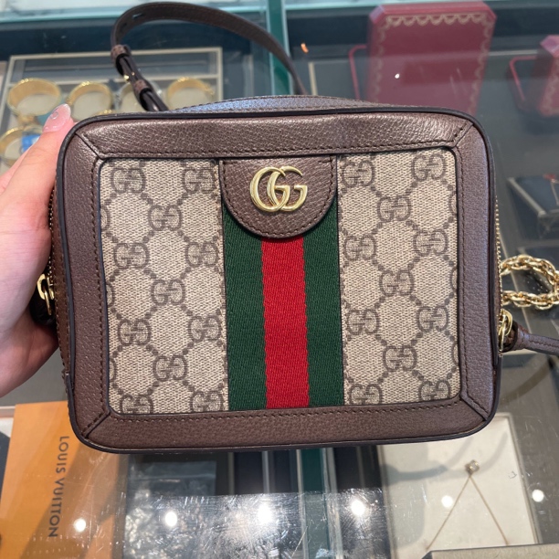 95新 GUCCI/古驰 ophidia相机包单肩包