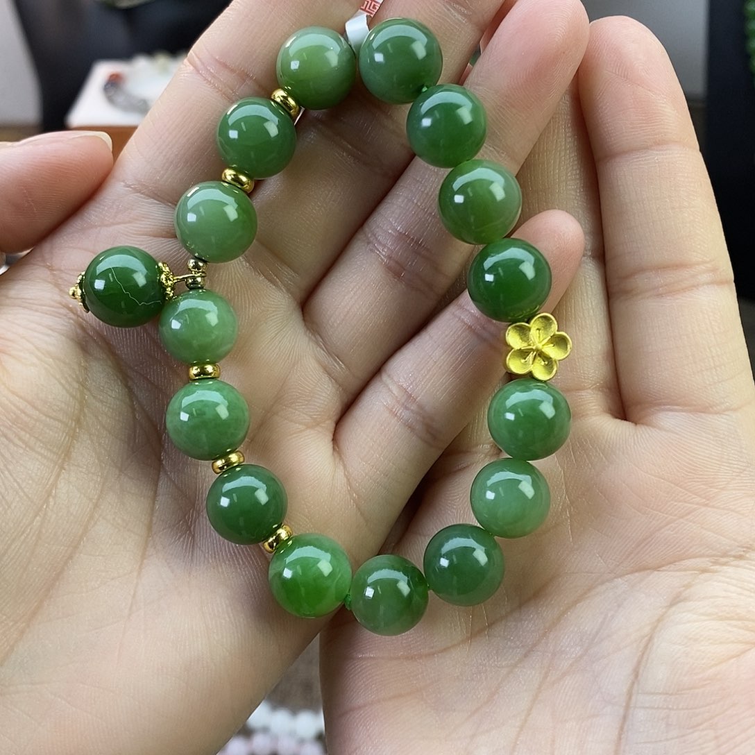 和田玉手串卡12未镶嵌