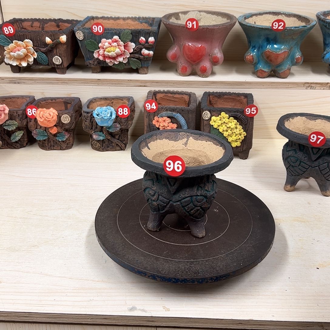 紫砂花盆96号内口 12外高12