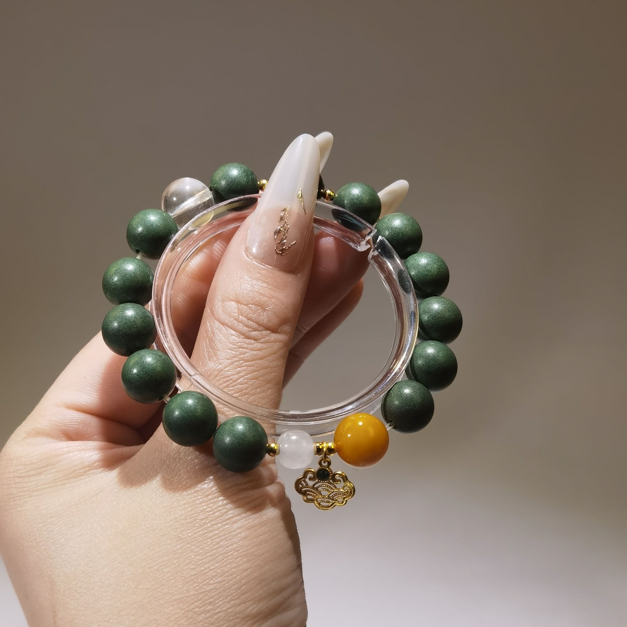 清神至宝中药道香珠手串雷击木祥云非遗手工新国潮原创避水避油