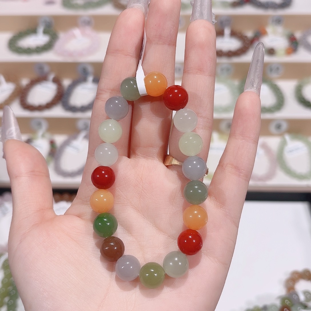 未镶嵌手串和田玉柠*?y