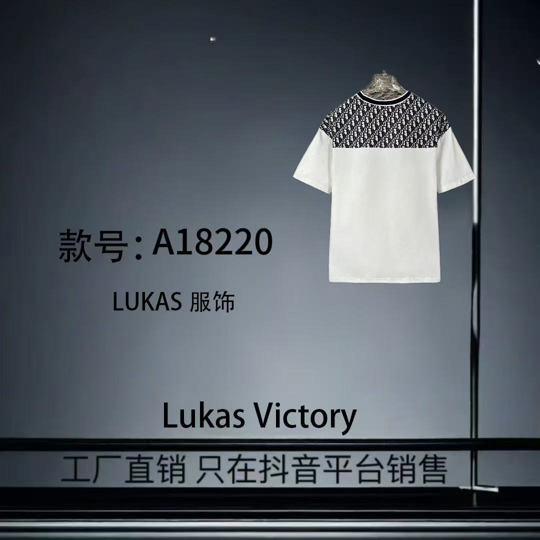 JX-A18220-春季新款时尚印花经典百搭情侣短袖