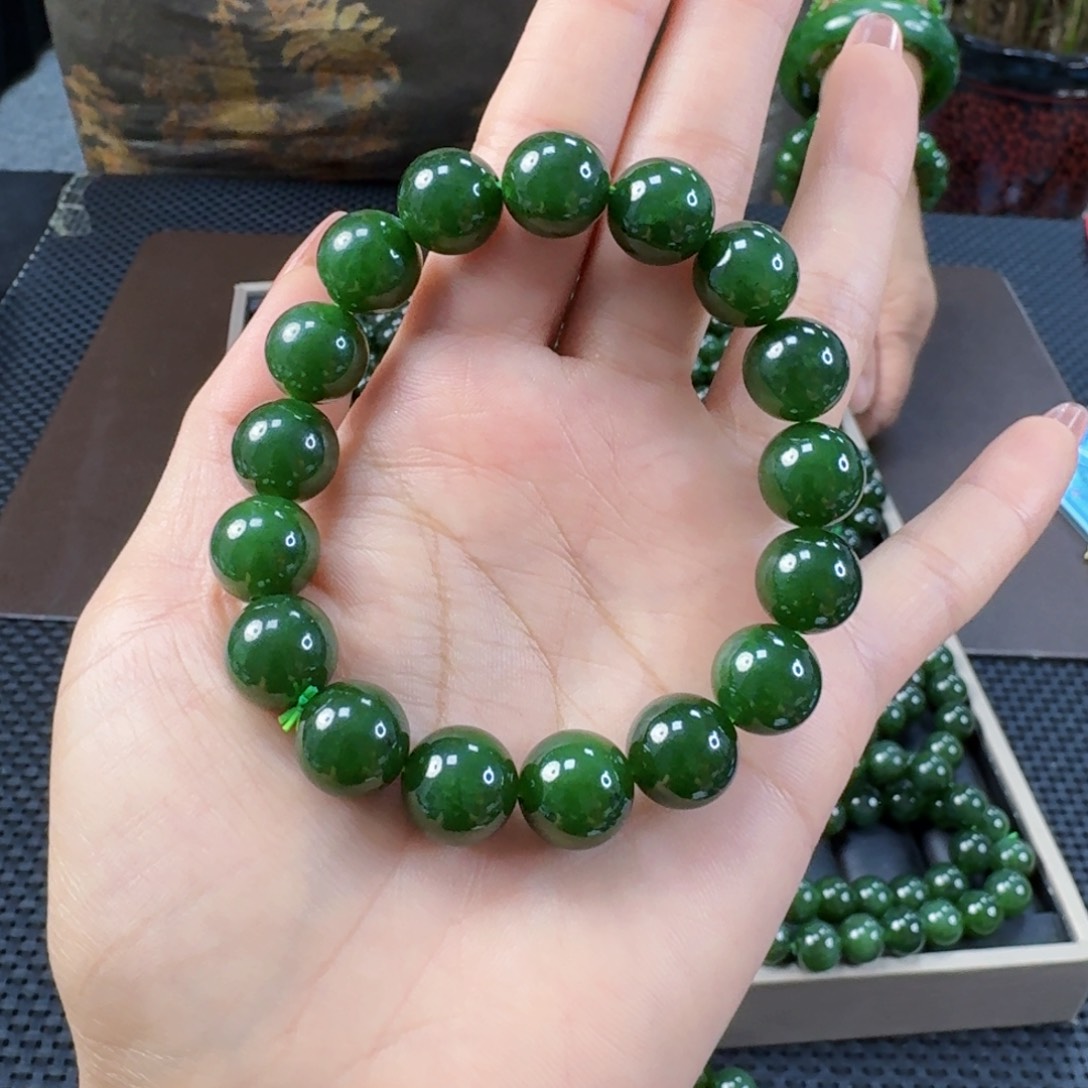 手链未镶嵌和田玉（碧玉）卡12