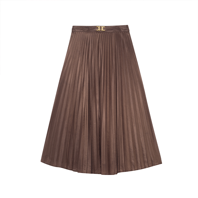 【直播专享】商场同款时尚高腰百褶半身裙N161A31456