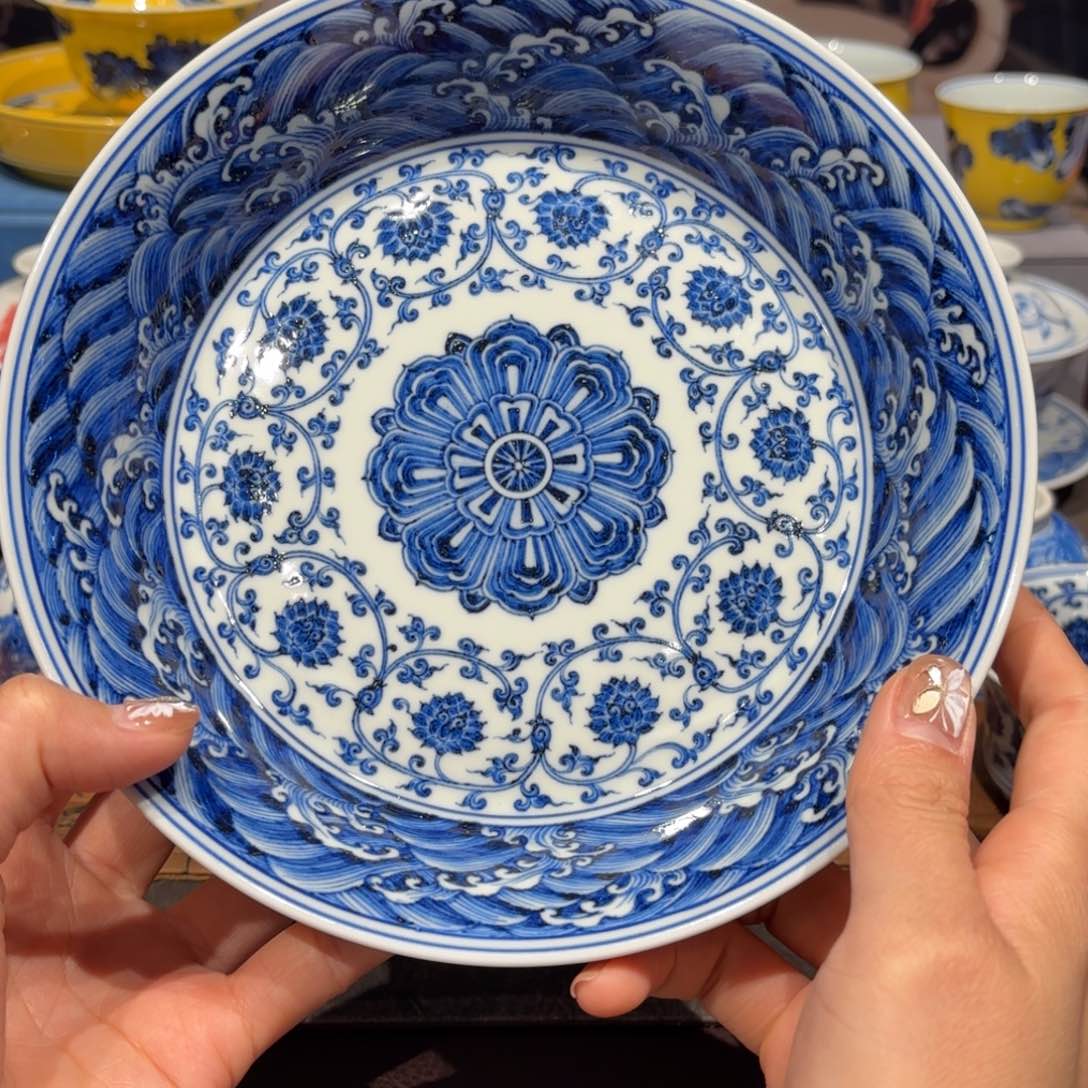 瓷片手工手绘陶瓷茶具